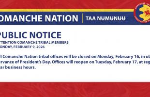Tribal Offices Closure 2.16.26