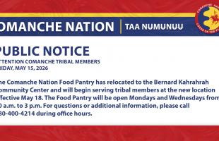 Comanche Nation Food Pantry Has Relocated