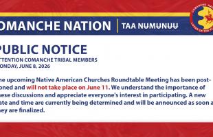 Native American Churches Rountable Rescheduled