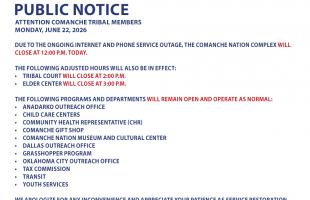 Cont. Phone and Internet Outage Office Closure 6.22.26