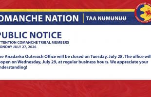 Anadarko Outreach Office Closure 7.28.26