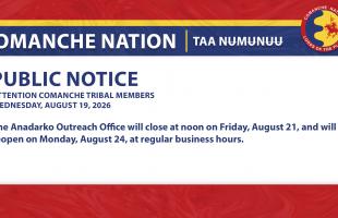 Anadarko Outreach Office Closure 8.21.26