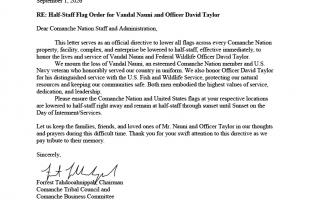 PSA: Half-Staff Flag Order for Vandal Nauni and Officer David Taylor