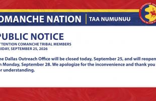 Dallas Outreach Office Closure 9.25.26